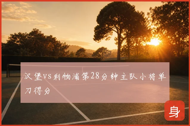 汉堡vs利物浦第28分钟主队小将单刀得分